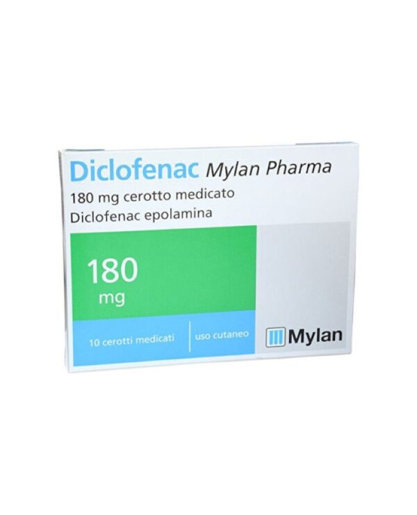 DICLOFENAC MYLAN PHARMA 180 MG CEROTTO MEDICATO (10 pz)