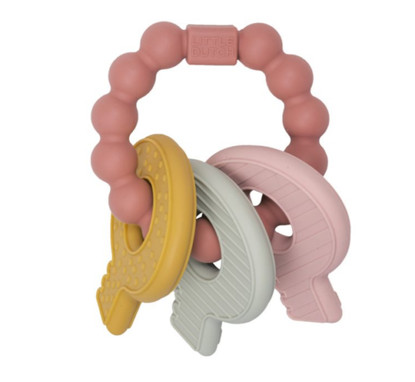 CHIAVI DA DENTIZIONE ROSA LITTLE DUTCH