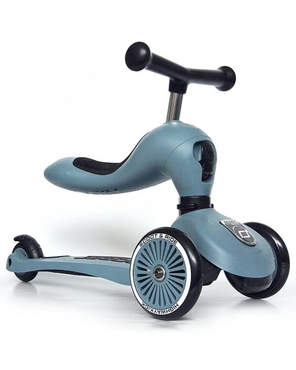 HIGHWAYKICK 1 - MONOPATTINO TRASFORMABILE 2 IN 1 STEEL SCOOT AND RIDE