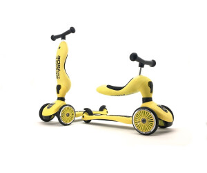 HIGHWAYKICK 1 - MONOPATTINO TRASFORMABILE 2 IN 1 - GIALLO LIME SCOOT AND RIDE