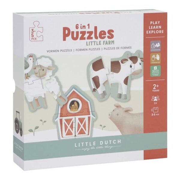 PUZZLES 6 IN 1 LITTLE DUTCH